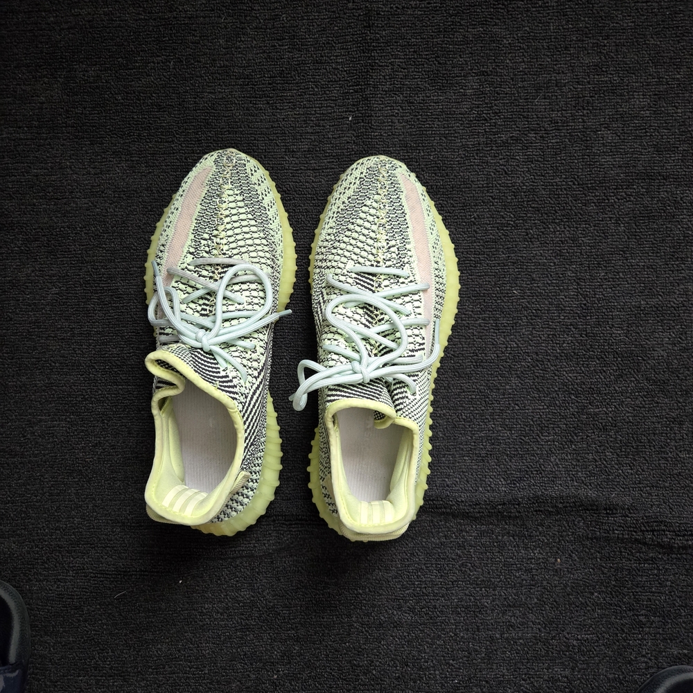 Yeezy Women's Sneakers in Green and Yellow